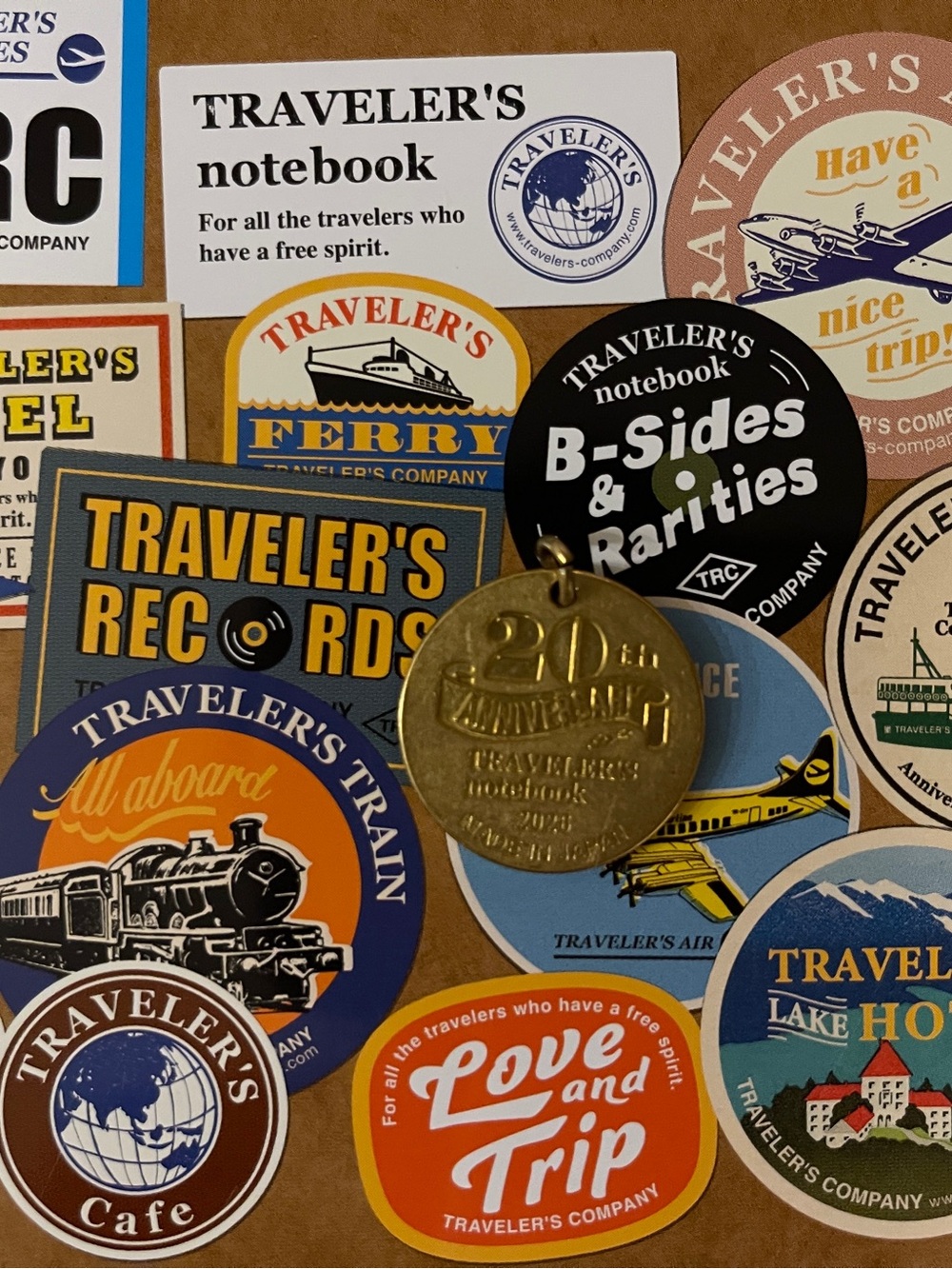 Traveler's Notebook 20th Anniversary Brass Charm